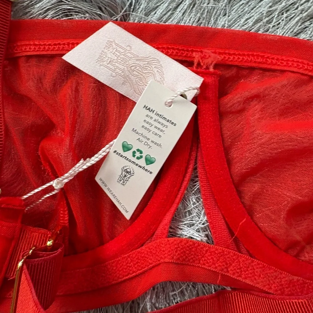 Free People X We are HAH Bra in Blood Orange